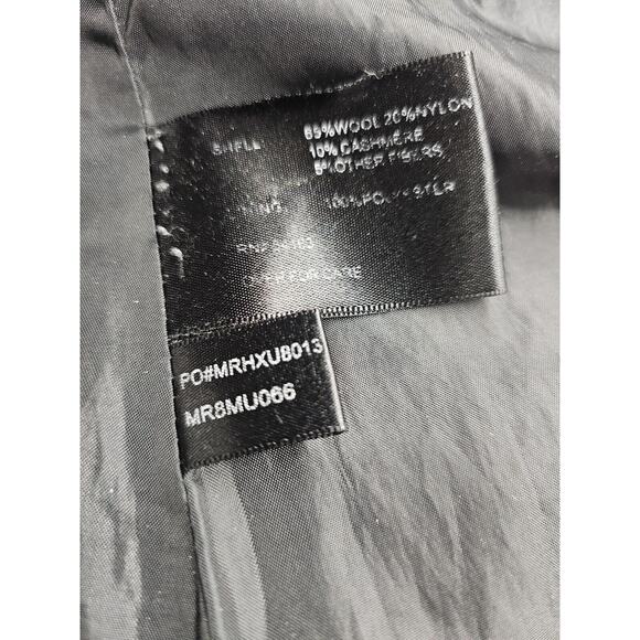 Marvin Richards Gray Wool Cashmere Blend Long Coat Size 12 Vintage Old Money - Picture 6 of 12